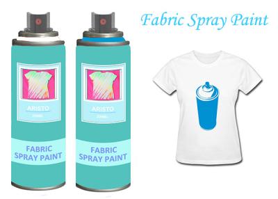 China Black Fabric Spray Paint Acrylic Spray Paint For Clothing / Shoes UV Resistant for sale