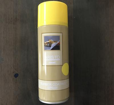 China Peelable Rubber Coating Spray Paint Water Based Paint  Yellow Color Aerosol for sale