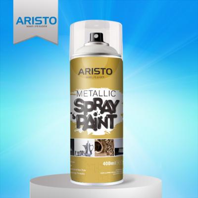 China Acrylic Metallic Spray Paint Gold / Silver / Copper / Chrome Colors Abrasion Resistant for sale