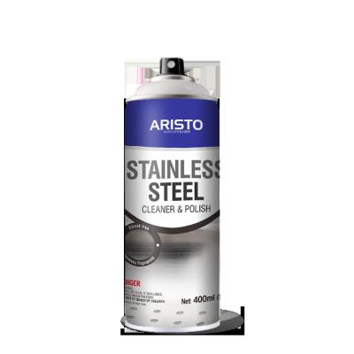 China 400ml Aristo Stainless Steel Cleaner Household Care Aerosol Spray for sale