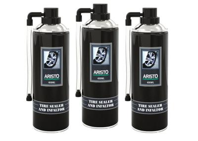China Automotive Tire Care Products 400ML Tire Sealer & Inflator Spray Liquid Coating for sale