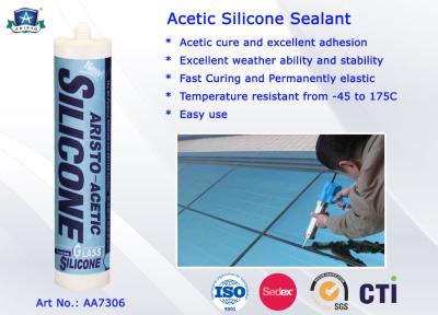 Китай Sealant уксусного силикона слипчивый принимая одну часть сырья GE для промышленного продается