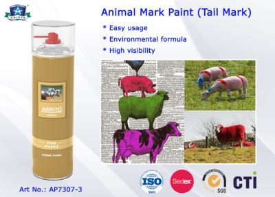 China Fast Drying Waterproof Spray Animal Mark Paint for Pig / Sheep / Horse Tail Purple Red Green for sale