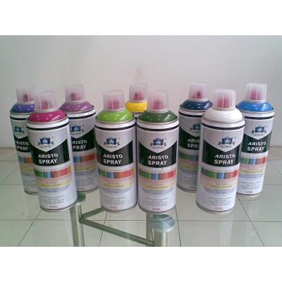 China Non toxic Eco-friendly Artist Aerosol Spray Paint for Wood / Plastic / Metal Surface for sale