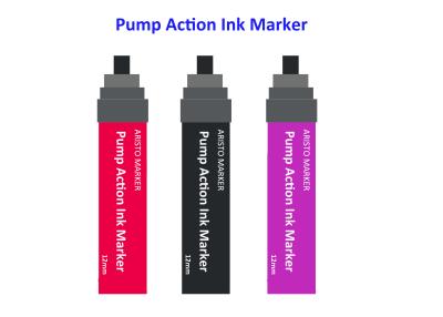 China 7mm 12mm 15mm Paint Marker Pens Pump Action Alcohol Based Dye Ink Marker for sale