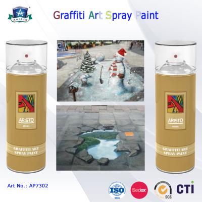 China pintura de secagem rápida ambiental enlatada 400ml da arte do pulverizador dos grafittis para o artista na madeira de metal à venda