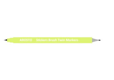 China Artist Brush Twin Markers Marking Pens High Performance for Promotional Gifts for sale