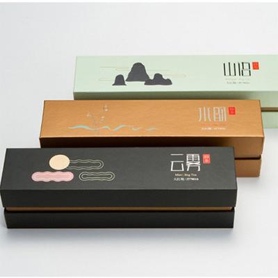 China Creative Recycled Pen Box Materials Cover Color Pen Box Custom Paper Pure Business for sale