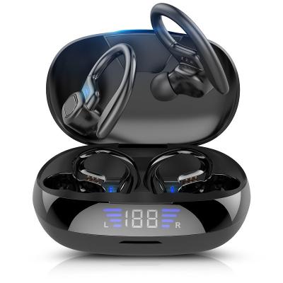 China Stereo 1200mah Led Display Bluetooth Ipx7 Waterproof Wireless Earphones earbuds for sale