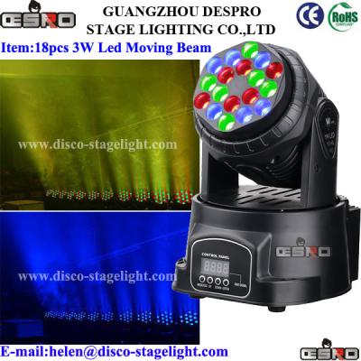 China Mini Strobe LED Moving Head Wash Nightclub Moving Beam Light Color Mixing for sale