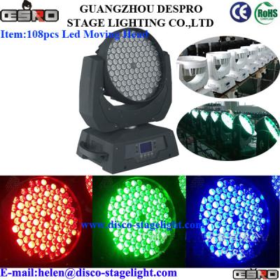 China Disco RGB LED Wash Moving Head Light DMX 512 Small Stage Lighting 220V 50Hz for sale