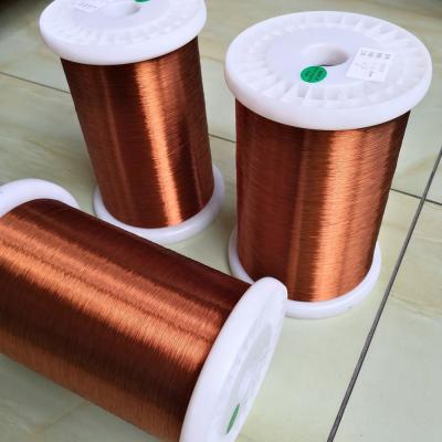 China Class 130 Polyester Enameled Copper Wire 0.075mm Self Bonding Enameled Wire for sale