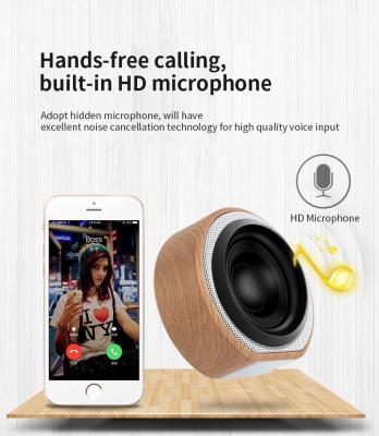 China Wooden Wireless Bluetooth Speaker BT4.2 HIFI Sound 400mah Battery for sale