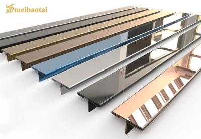 中国 ASTM 8FTのステンレス鋼のタイルのエッジング ストリップの装飾のプロフィールTのタイルのトリム 販売のため