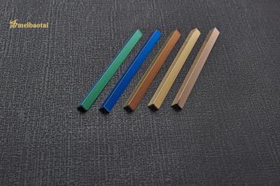 China Green Blue Gold Color 20mm SS Tile Trim L Profile For Wall Decorate for sale