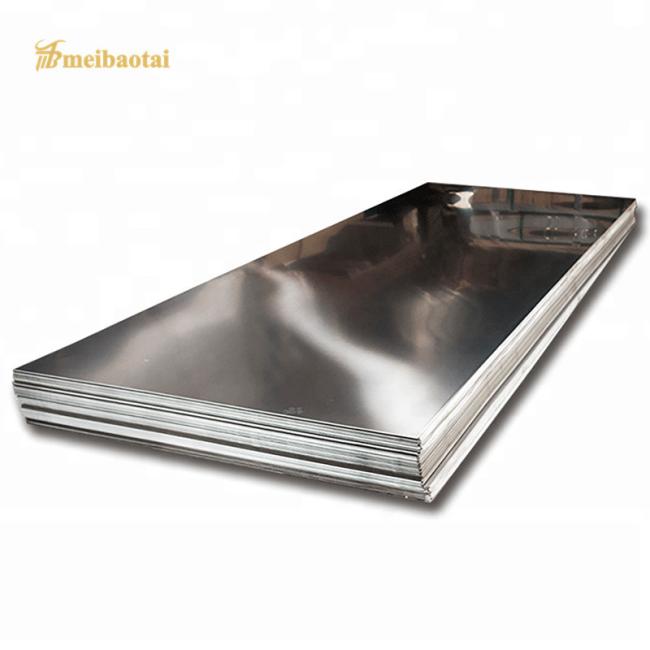 Cold rolled stainless steel sheet close-up view