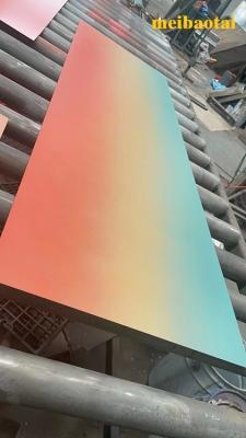China Cor Gradiente 2,0 mm Folha de aço inoxidável Decoração Lobby Tecto de parede à venda