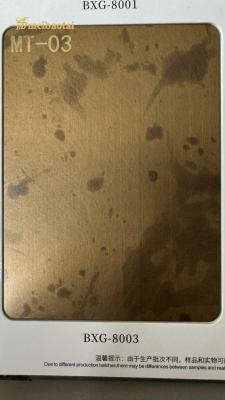 中国 New Style Hairline Bronze Color Stainless  Steel Sheet decoration plate 販売のため