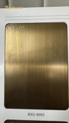 Chine Antique Bronze Hairline Standbast  Stainless Steel Sheet Decoration hotel ,Wall à vendre