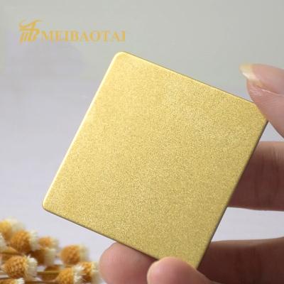 China ASTM Gold Pvd Stainless Steel Sheet , Sandblasted Ss Decorative Sheets for sale