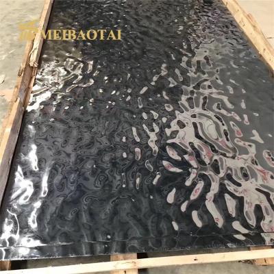 China EN Water Ripple Steel Sheet , 201 Decorative Stainless Steel Panels 1m Width for sale