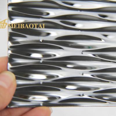China Multiusage Embossed Stainless Steel Sheet Wall Cladding Sheets Bullet Pattern for sale