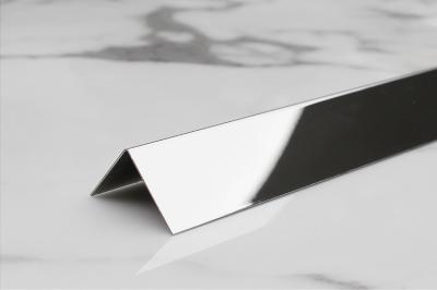 China 3048MM Length L Slot Stainless Steel Tile Trim Color Mirror Finished Decorative for sale