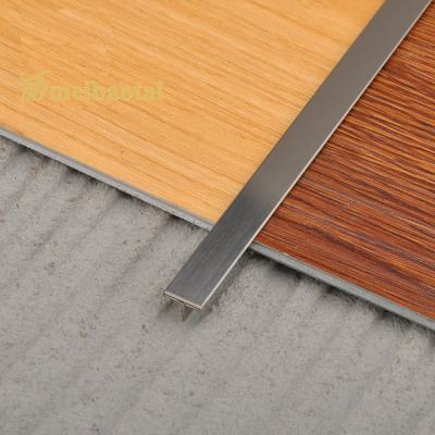 China Hairline Stainless Steel Corner Tile Trim  20mm Width 2048mm Length for sale