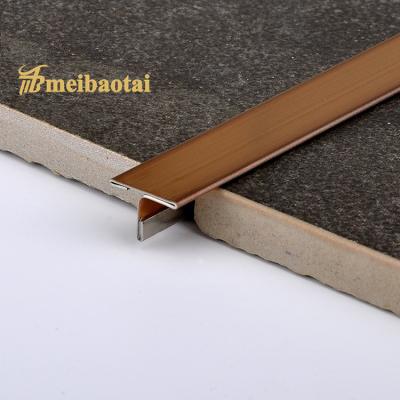 China Antique 10mm Stainless Steel Tile Trim GB Standard With 80 Micron PVC Film for sale