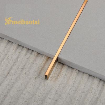 China PVD Rose 6mm Stainless Steel Tile Trim JIS Standard For Wall Decorative for sale