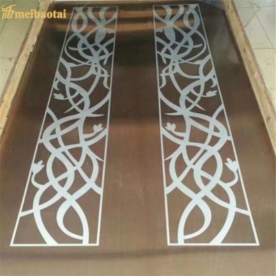 China 1500mm Width Etched Stainless Steel Sheet For Elevator Decorative for sale