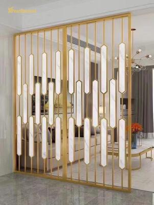 China Stainless  Steel  Room Divider Gold Hailrine Decoration home ,living room for sale