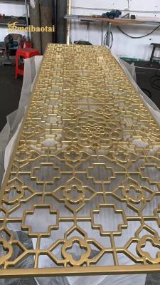 China ASTM Metal Wall Divider , Laser PVC Metal Art Screens BAOSTEEL Material for sale