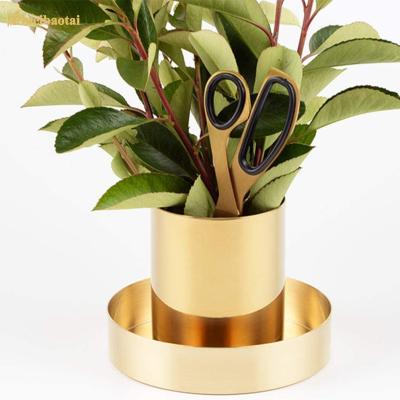 China ODM Stainless Steel Metal Fabrication Flower Pot With 100micron PVC Film for sale