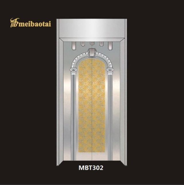 Elevator stainless steel sheet installation