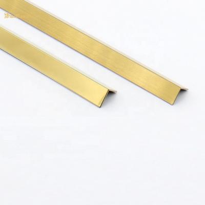 China 2438mm Stainless Steel Wall Panel Trim T Shape Rose Gold Pvd Color for sale
