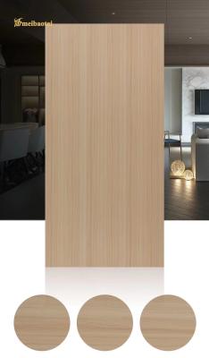 China Imitation Wood Grain Stainless Steel Laminate Sheets Door Decoration 4X8FT for sale