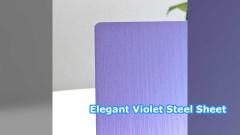 PVD Violet Hairline Stainless Steel Sheet 201 Grade Decorative Sheet 1219x2438mm Size