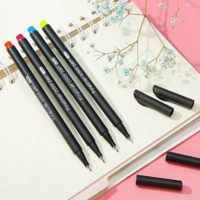 China Aquacolor Art Marker Pen Set de 12 marcadores de pontos finos para escrita e arte de acabamento à venda
