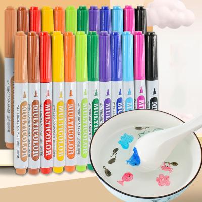China 20 g/pc Water Floating Pen 2022 Magical Doodle Drawing Pen Erasing Whiteboard Marker for sale