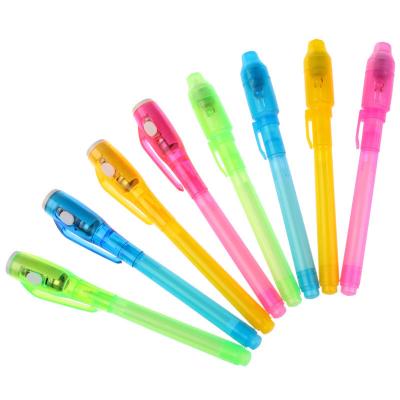 China Customized Logo Secret Message Pen with Uv Light and Multi-colored Invisible Ink for sale