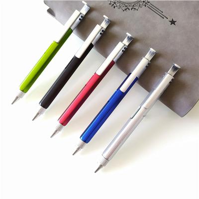 China Multi-function Phone Holder Plastic Level Screwdriver Inch Scale Tool Ballpoint Pen OEM/ODM for sale