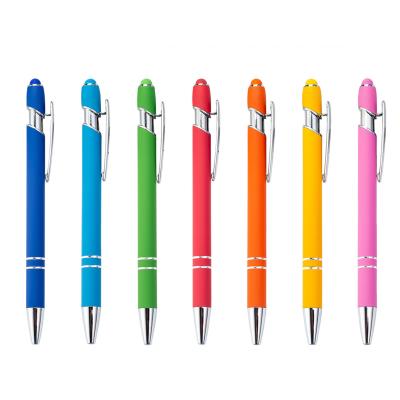 China NO Erasable Ball Point Pen Writing Soft Touch Stylus with Custom LOGO Personalization for sale