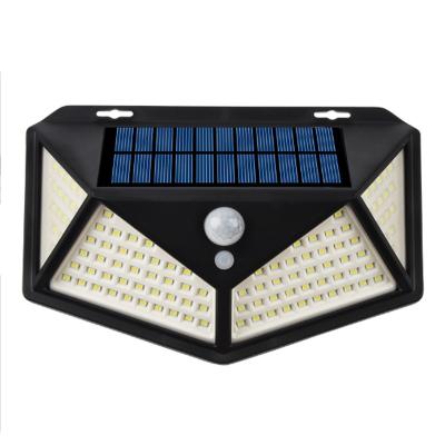 China 100led Waterproof Outdoor Street Super Garden Motion Solar Security Wall Light for Front Door Back Yard Garage for sale