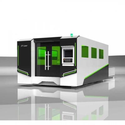China Whole Cover 3000W 120m/Min Fiber Optic Laser Cutter Machine For Metal Tube for sale