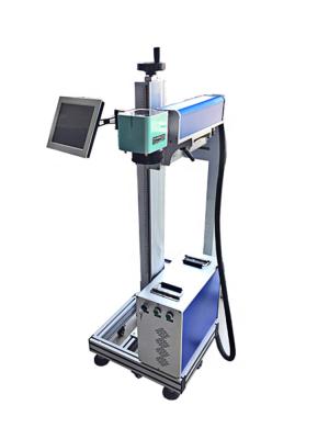China 3W 5W 10W UV Flying Laser Marking Machine For Production Line Marking for sale