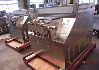 China Handle type new condition two stage dairy homogenizer 200L/H 1200 bar for sale