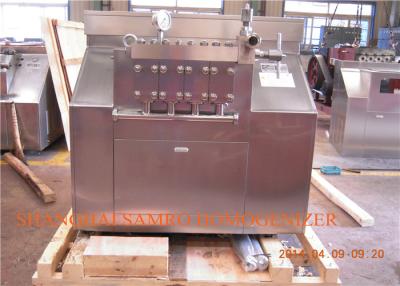 China Industrial New Condition Juice two stage homogenizer Machine , 7000 L/H for sale