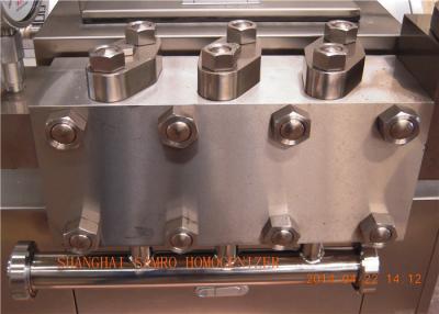 China UHT Plant High Efficiency Ice Cream Homogenizer 2 stage handle type for sale