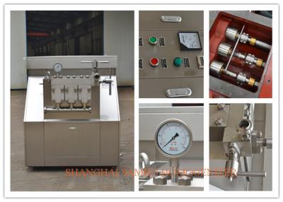 China Industrial 3 plunger Two Stage Homogenizer , Professional Homogenization Machine for sale